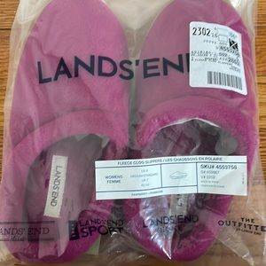 Brand New Lands’ End Fleece Slippers